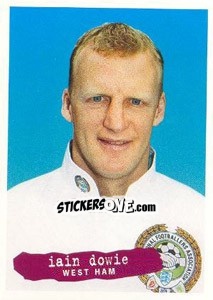 Sticker Iain Dowie - The Official PFA Collection 1997 n. 75 - Panini