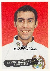 Sticker Keith Gillespie - The Official PFA Collection 1997 - Panini