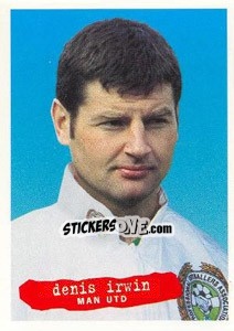 Sticker Denis Irwin - The Official PFA Collection 1997 - Panini