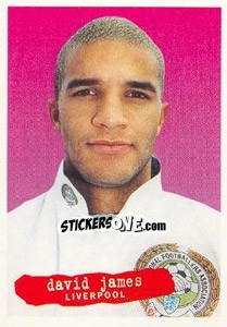 Sticker David James - The Official PFA Collection 1997 - Panini