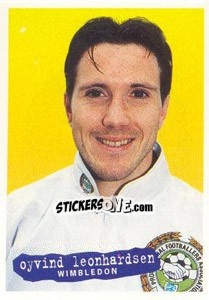 Sticker Oyvind Leonhardsen - The Official PFA Collection 1997 - Panini