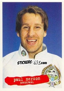 Sticker Paul Merson - The Official PFA Collection 1997 n. 166 - Panini