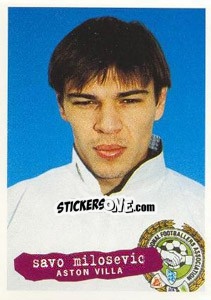 Sticker Savo Milosevic - The Official PFA Collection 1997 - Panini