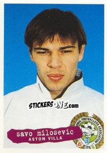 Sticker Savo Milosevic - The Official PFA Collection 1997 n. 168 - Panini