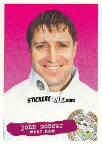 Sticker John Moncur - The Official PFA Collection 1997 - Panini