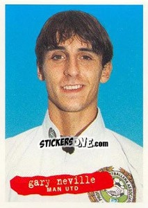 Sticker Gary Neville - The Official PFA Collection 1997 n. 176 - Panini