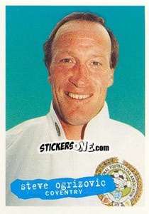 Sticker Steve Ogrizovic - The Official PFA Collection 1997 - Panini