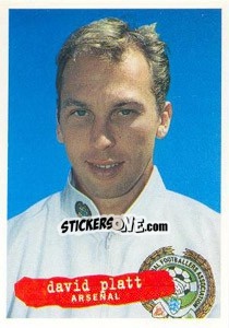 Sticker David Platt - The Official PFA Collection 1997 n. 196 - Panini