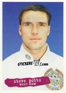 Sticker Steve Potts - The Official PFA Collection 1997 - Panini
