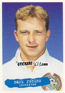 Sticker Mark Robins - The Official PFA Collection 1997 - Panini