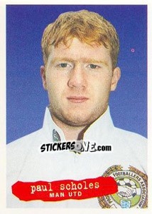 Sticker Paul Scholes - The Official PFA Collection 1997 n. 222 - Panini