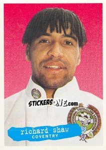 Sticker Richard Shaw - The Official PFA Collection 1997 - Panini