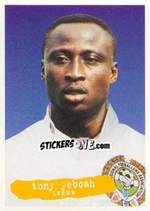 Sticker Tony Yeboah - The Official PFA Collection 1997 - Panini
