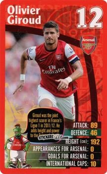 Cromo Olivier Giroud - Arsenal 2012-2013
 n. 13 - Top Trumps