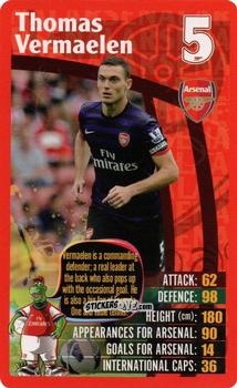 Figurina Thomas Vermaelen - Arsenal 2012-2013
 n. 6 - Top Trumps