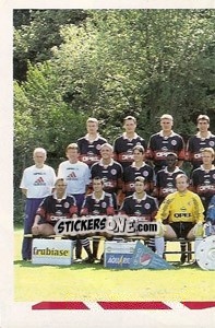 Sticker Mannschaft links - German Football Bundesliga 1997-1998 - Panini