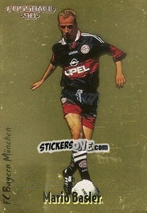 Sticker Mario Basler - German Football Bundesliga 1997-1998 - Panini