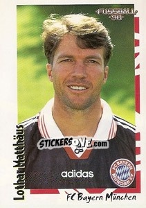 Sticker Lothar Matthäus - German Football Bundesliga 1997-1998 - Panini