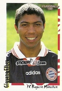 Sticker Giovane Elber - German Football Bundesliga 1997-1998 - Panini