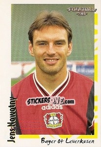 Sticker Jens Nowotny - German Football Bundesliga 1997-1998 - Panini