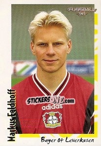 Sticker Markus Feldhoff - German Football Bundesliga 1997-1998 - Panini