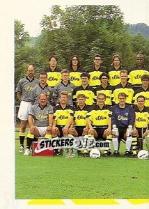 Sticker Mannschaft links - German Football Bundesliga 1997-1998 - Panini