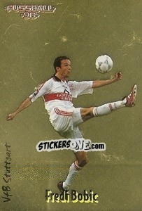 Sticker Fredi Bobic - German Football Bundesliga 1997-1998 - Panini