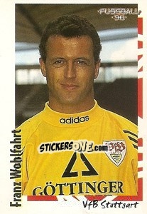 Sticker Franz Wohlfahrt - German Football Bundesliga 1997-1998 n. 93 - Panini