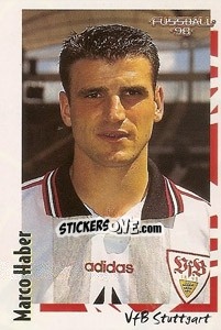 Sticker Marco Haber - German Football Bundesliga 1997-1998 - Panini