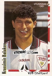 Cromo Krassimir Balakov - German Football Bundesliga 1997-1998 - Panini
