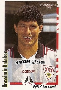Sticker Krassimir Balakov - German Football Bundesliga 1997-1998 n. 105 - Panini
