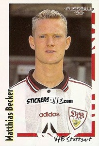 Sticker Matthias Becker - German Football Bundesliga 1997-1998 n. 107 - Panini