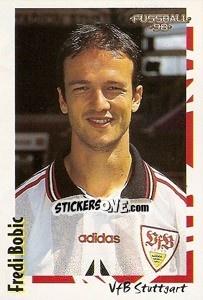 Cromo Fredi Bobic - German Football Bundesliga 1997-1998 - Panini