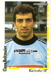 Sticker Claus Reitmaier - German Football Bundesliga 1997-1998 - Panini