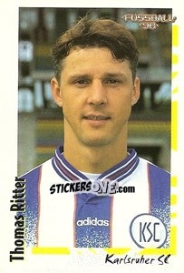 Sticker Thomas Ritter - German Football Bundesliga 1997-1998 - Panini