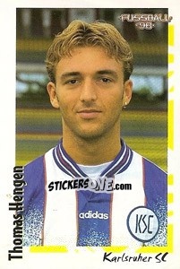 Cromo Thomas Hengen - German Football Bundesliga 1997-1998 - Panini
