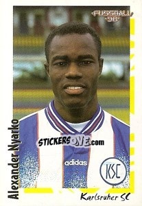 Sticker Alexander Nyarko - German Football Bundesliga 1997-1998 - Panini
