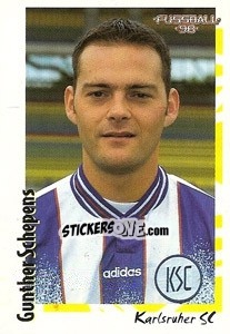 Sticker Gunther Schepens - German Football Bundesliga 1997-1998 - Panini