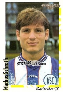 Sticker Markus Schroth - German Football Bundesliga 1997-1998 - Panini