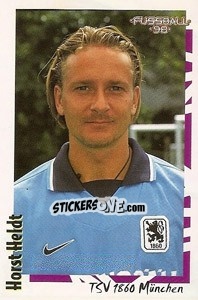 Sticker Horst Heldt - German Football Bundesliga 1997-1998 - Panini