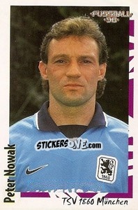 Cromo Peter Nowak - German Football Bundesliga 1997-1998 - Panini