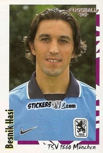 Sticker Besnik Hasi - German Football Bundesliga 1997-1998 - Panini