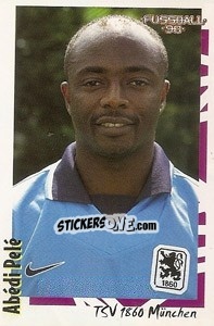 Sticker Abédi Pelé - German Football Bundesliga 1997-1998 - Panini