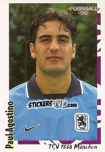 Sticker Paul Agostino - German Football Bundesliga 1997-1998 - Panini