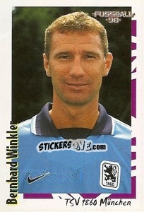 Sticker Bernhard Winkler - German Football Bundesliga 1997-1998 - Panini