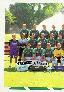 Sticker Mannschaft links - German Football Bundesliga 1997-1998 - Panini