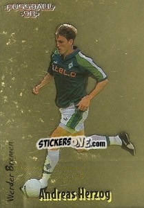 Cromo Andreas Herzog - German Football Bundesliga 1997-1998 - Panini