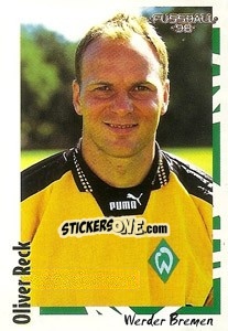 Sticker Oliver Reck - German Football Bundesliga 1997-1998 - Panini