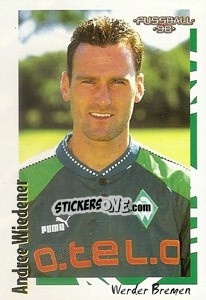 Figurina Andree Wiedener - German Football Bundesliga 1997-1998 - Panini