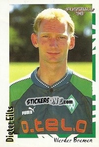 Sticker Dieter Eilts - German Football Bundesliga 1997-1998 - Panini